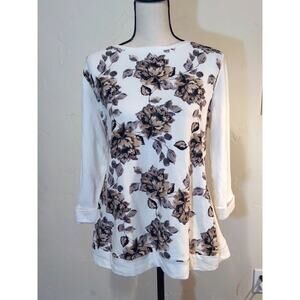 Croft and Borrow Floral Knitted Top